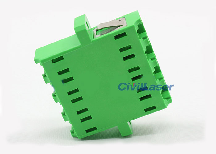 LC Integrated Type Singal Mode Four Core Verde Plastic Fiber Optic Adapter